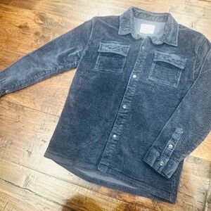 Boys Corduroy Shacket - Navy Blue